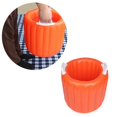 thumbnail image 3 of Outdoor Multi-functional Porable PVC Inflatable Ice Bucket Foldable Bucket Storage Bucket (Orange), 3 of 4