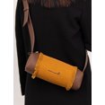 thumbnail image 2 of Bolso de lona retro con borlas y diseño de patchwork, cilíndrico, de un solo hombro, para mujer, sencillo, informal, versátil, tipo bandolera, 2 of 5