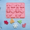 thumbnail image 4 of Ludlz Christmas Silicone Mold 12 Cavities Snowman Tree Hat Cookie Man Non-stick Food Grade Easy Release DIY Fondant Chocolate Candy Biscuit Jelly Ice Cake Baking Mold, 4 of 7