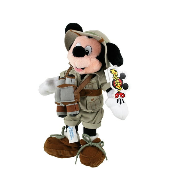 Walt Disney World Safari Mickey Beanie Plush Walmart Com
