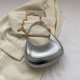 thumbnail image 5 of Bolsa de hombro con cadena para mujer, bandolera femenina sencilla de piel sintética con media luna brillante Likrtyny Para Estrenar, 5 of 9