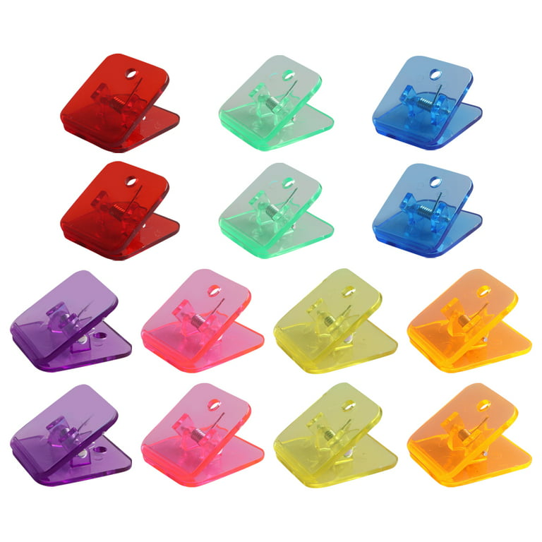 14Pcs Household Paper Clips Adorable Sealing Clips Multi-function Plastic  Clips Office Accessory 