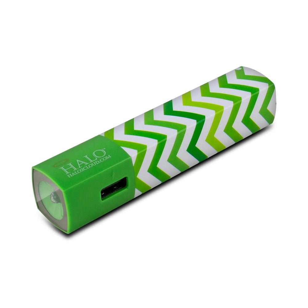 Halo Pocket Power Starlight 3000mAh Power Bank with Flash Light, Green