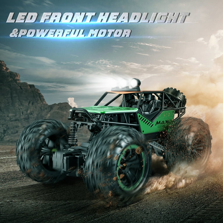 LOHEER Remote Control Car 1:18 All-Terrain Metal Shell RC