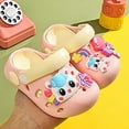 thumbnail image 6 of Likimi Child Kids Girls Boys Slippers Soft Casual Cartoon Lightweight Summer House Shoes For Indoor Outdoor Pink Size 10-10.5 Years, 6 of 6