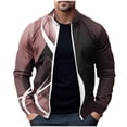 thumbnail image 2 of LOVZFMLL Jackets for Men Pullover Sweater Stand Collar Elastic Solid Color Half Sweater For Men Stand-up Collar Sweater, 2 of 5
