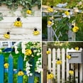 thumbnail image 6 of Metal Outdoor Wall Art Decor, 6 PCS Bumble Bee Decor, Fence Decorations, Outdoor Metal Garden Decor, Wall Art for Yard Art, Home, 6 of 6