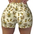 thumbnail image 2 of Picia Monkeys and Pinealpples Printed Workout Shorts for Women Seamless Scrunch Butt Lifting High Waisted Yoga Gym Booty Running Moisture-wicking Short Pants-X-Large, 2 of 9
