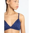 thumbnail image 3 of No Boundaries Woven Cotton Triangle Bralette, Women's XS-XXXL, 3 of 4