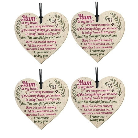 

Home Decor Mother s Day Wooden Love Pendant The Best-Gift for Mother Decorations