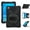 Black, variant on Tablet Accessories For Lenovo Tab M8 Shockproof Colorful Silicone + PC Protective Case with Holder & Hand Grip Strap