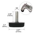 thumbnail image 2 of Unique Bargains Home office Table Desk Glide Leveling Foot M6x15mm Thread Black 8pcs, 2 of 7