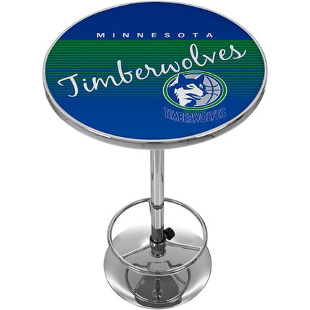 Minnesota Timberwolves Hardwood Classics NBA Chrome Pub Table