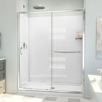 DreamLine Infinity-Z 36 in. D x 60 in. W x 78 3/4 in. H Sliding Shower Door Base and Wall Kit
