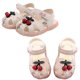thumbnail image 2 of 1 Pair Kids Summer Sandals Cartoon Bottom Sandals Cherry Pattern Shoes Breathable Sandal for Little Girls (Beige, Size 18, 13.5CM, 7US, 6UK, 23EU, 5.3, 2 of 3