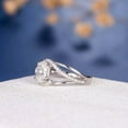 thumbnail image 2 of Silvago Jewel 1.8 Ct Oval Cut Diamond Rings - 14K White Gold Over Rings - Bypass Causal Daily Wear Rings for Women's - Swirl Party Wear Diamond Rings - Bridal Stacking Engagement Diamond Rings, 2 of 7