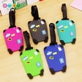 thumbnail image 1 of Luggage Tag,Handbag Tag Silicone Luggage Tags,Luggage Suitcase Tags (5pcs box shape), 1 of 5