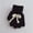Black, variant on NAISIBABY Girls Winter Gloves, Thicken Warm Cute Bowknot Full Finger Stretch Knit Outdoor Gloves Watermelon Red