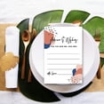 thumbnail image 3 of Koyal Wholesale Terracotta Abstract Shapes Wedding Advice & Well Wishes Guest Book Cards for Bride and Groom, 56 Pack, 3 of 5