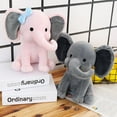thumbnail image 5 of Éléphant en Peluche Rose 25cm 0.16kg, 5 of 5
