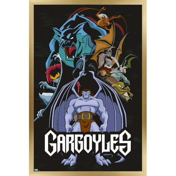 Disney Gargoyles - Group Wall Poster, 22.375" x 34", Framed