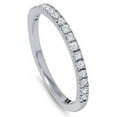 thumbnail image 4 of Pompeii Diamond Wedding Ring Band 1/3 Carats Womens Platinum Classic Traditional, 4 of 4
