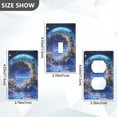 thumbnail image 7 of Yayeee Blank Wall Plate Cover 1-Gang 4.5"x2.7" Home Unused Decorative Outlet, Beautiful Floral Moon, 7 of 7