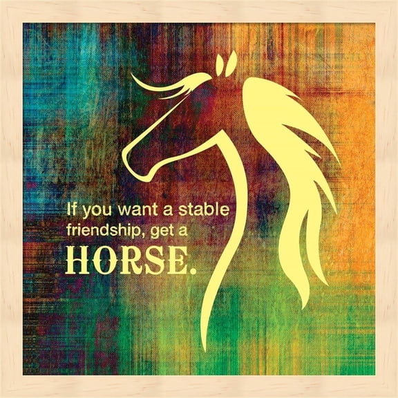 Metaverse Sports Mania 'Horse Quote 2' Framed Art