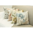 thumbnail image 5 of Mika Home - Juego De 2 Fundas De Almohada Decorativas Para Sofá, Cama, Diseño De Girasol, 20.0 X 20.0 In, Color Gris Y Crema, 5 of 5