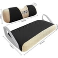 thumbnail image 7 of 10L0L Golf Cart Seat Cover for EZGO TXT RXV &Club Car DS,Washable Mesh Bench Seat Cover-Black Beige, 7 of 7