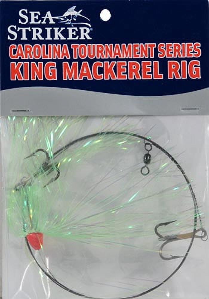 Sea Striker Carolina Live Bait Slow Troll King Mackerel Rig, Size 4, Chartreuse, Fishing Rigs