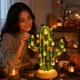 thumbnail image 5 of LED Cactus Night Light, DIY Cactus Lamp, Halloween Christmas Tabletop Decor, Cute Night Light for Bedroom Living Room Bedside, Christmas Gift(A), 5 of 7