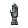 thumbnail image 6 of Resin Tattoo Hand Figurine for Home and Office Decor - Artistic Symbols Accent Display for Bathroom, Living Room, and Shelf - Graphic Sculpture Ornament for Coffee Table Decor - 10", Black & White, 6 of 12