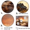 thumbnail image 3 of Designart "Dawn'S Countryside Fusion" Farm Floater Framed Canvas Art Print, 3 of 5