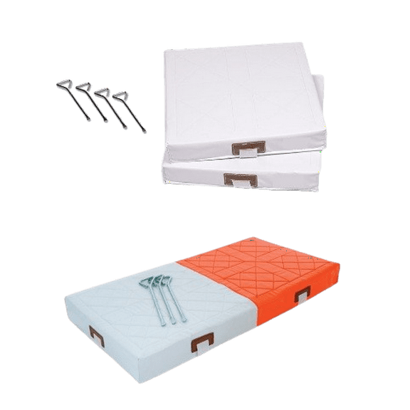 Official Size Foam-Filled (3) Base Set - (2) Bases, (1) Double-First Base