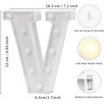 thumbnail image 2 of Led Light Up Letters, 26 Alphabet Letters with Lights, Battery Powered Letter Sign Lights for Home Party Wedding Bar Decoration (Letter Light V), 2 of 6