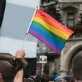 thumbnail image 3 of WREESH 3x5 Foot Rainbow Flag 3 Stripes-Vivid Color And Proof-Canvas Header Gay Pride, 3 of 9