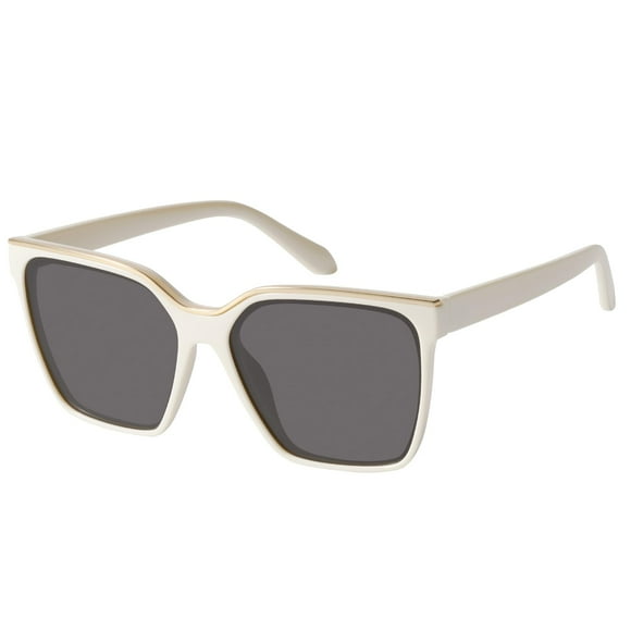 Gafas de Sol Mosanana Cuadradas Polarizadas Sobredimensionadas Blancas 2025