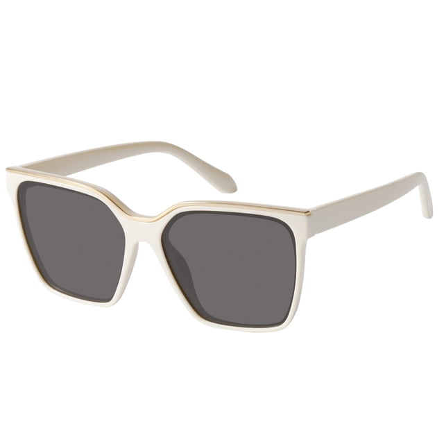 Gafas de Sol Mosanana Cuadradas Polarizadas Sobredimensionadas Blancas 2025