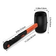 thumbnail image 3 of Clearance! Fenull Faucets, Rubber Hammer Rubber Hammer Paste Porcelain Floor Tile Soft Rubber Beating Leveling Large Decoration Installation, Hammer*1, Red, 3 of 6