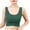 Green, variant on Wireless Bra Women Full-Coverage Bra Feature V-Neck Training Bra Style W-799 Orange XL