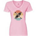 thumbnail image 3 of Inktastic Kayaking Retro Kayak Boating Women's V-Neck T-Shirt, 3 of 5