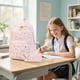 thumbnail image 4 of Mochila escolar Bluboon para adolescentes con lonchera y estuche para lápices, 4 of 7
