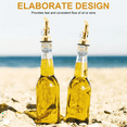 thumbnail image 5 of Weighted Stainless Steel Pourers, Auto Flip Olive Oil Dispenser Spout, Balsamic Vinegar Pour Spouts 4Pcs, 5 of 8