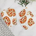 thumbnail image 5 of Fun Pizza Oven Mitts And Pot Holders Sets of 4 Oven Gloves Set Potholders for Kitchen Cooking Baking Grilling Anti Scald Hot Pads And Heat Resistant, 5 of 6