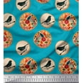 thumbnail image 1 of Soimoi Cotton Voile Fabric Leaves,Bird & Floral Artistic Print Sewing Fabric Yard 42 Inch Wide, 1 of 1
