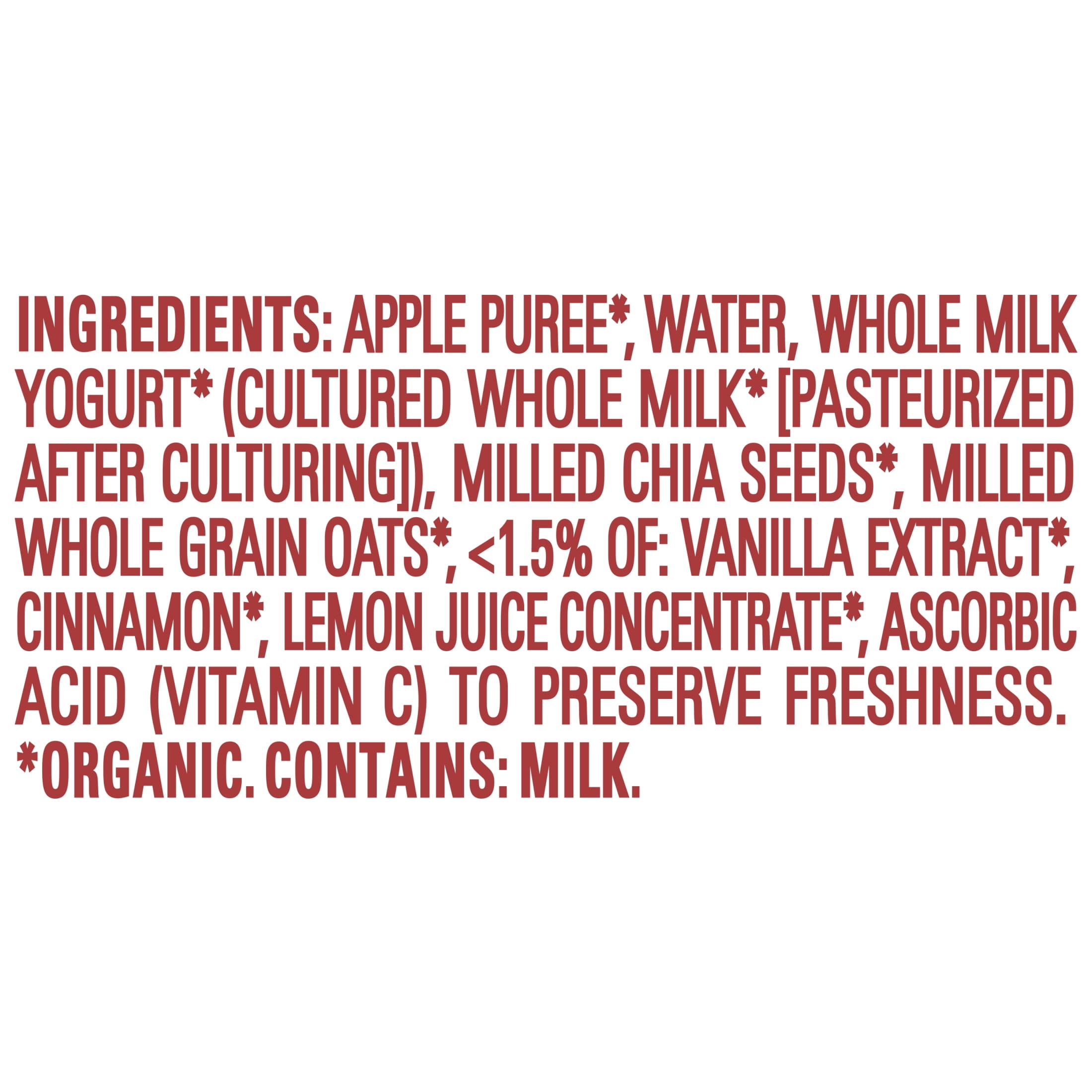 Happy Tot Organics Super Morning Stage 4, Apple Cinnamon Yogurt & Oats Organic Tot Food, 4 oz. Pouch