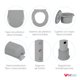 thumbnail image 3 of Silla Cómodo Fija Con Altura Ajustable Para Baño o Ducha, 3 of 5