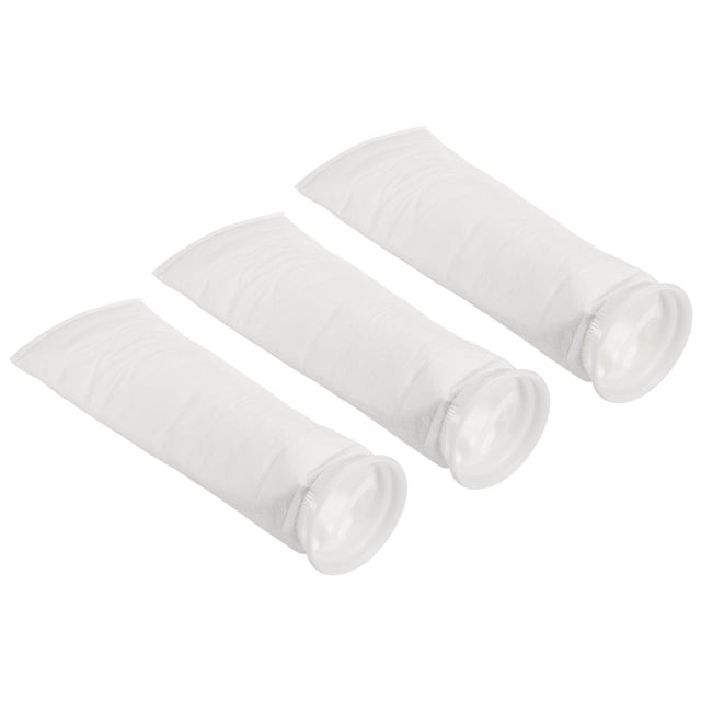 Unique Bargains 4 Inch Ring Filter Socks, 3 Pack 10 Micron Mesh Bags Pool Skimmer Basket