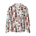 thumbnail image 1 of Lsque Modern Life Pattern UPF 50+ Lightweight Sun Protection Men's Women's Long Sleeve Shirt, Hoodie Performance -Small, 1 of 7